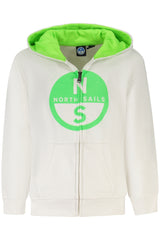 NORTH SAILS KIDS' ZIP-UP SWEATSHIRT WHITE