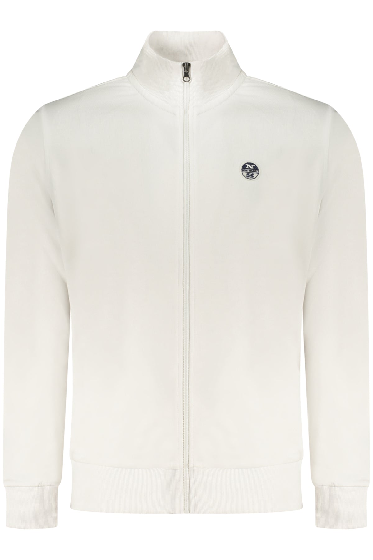 NORTH SAILS MEN'S WHITE ZIP-UP SWEATSHIRT