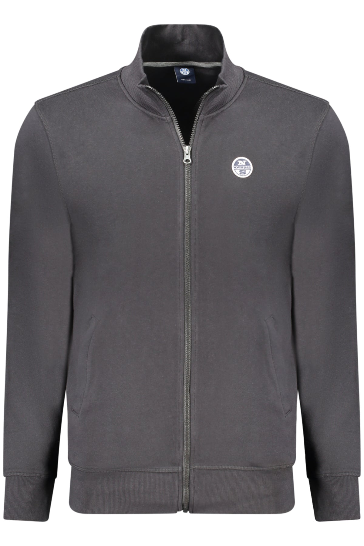 NORTH SAILS MEN'S BLACK ZIP-UP SWEATSHIRT