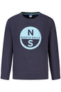 NORTH SAILS CHILDREN'S BLUE ZIP-UP SWEATSHIRT