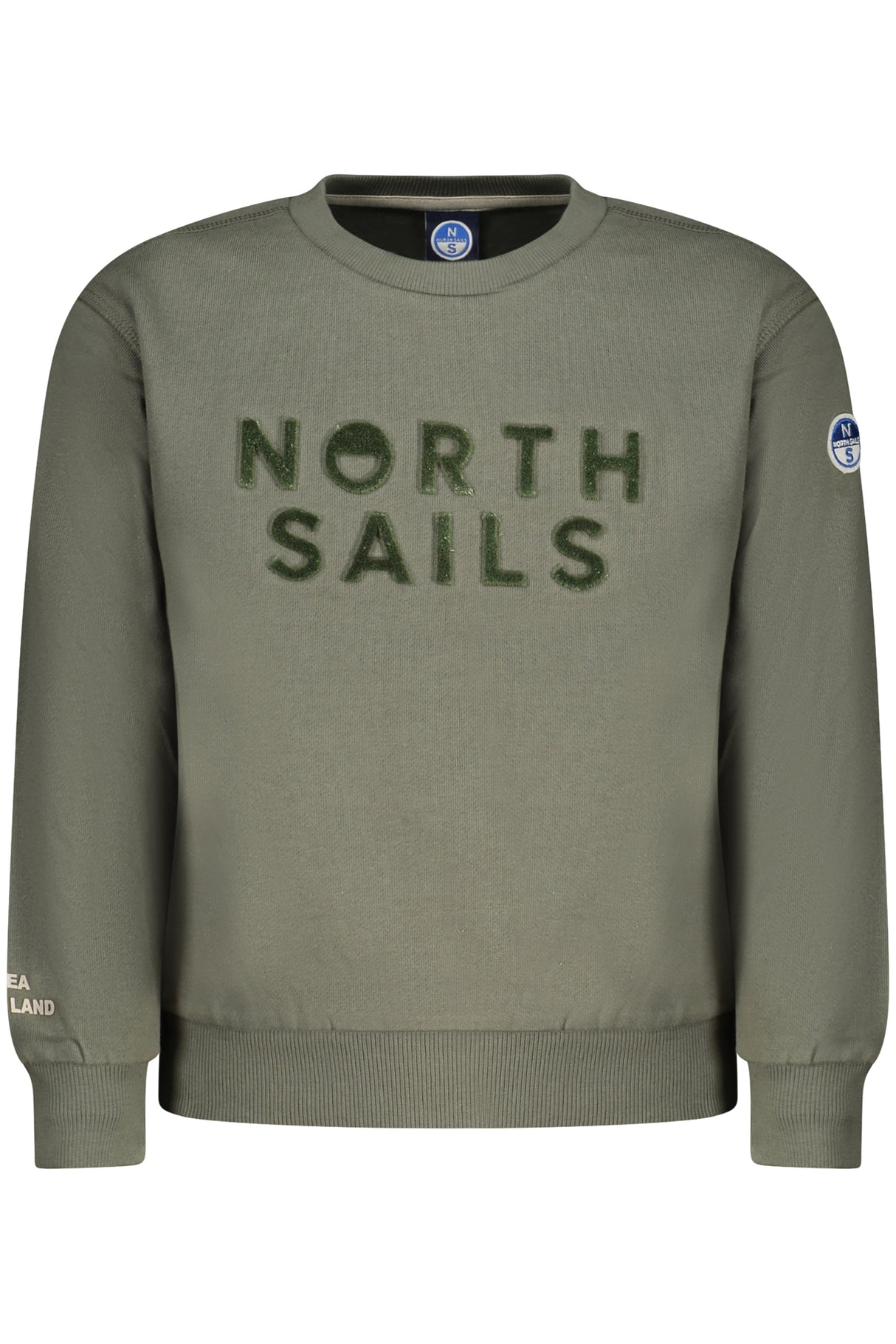 NORTH SAILS CHILDREN'S ZIP-UP SWEATSHIRT, GREEN