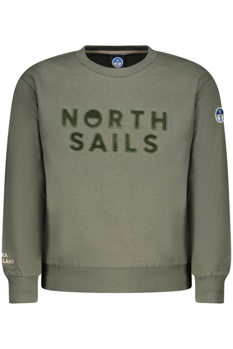 NORTH SAILS CHILDREN'S ZIP-UP SWEATSHIRT, GREEN