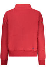 NORTH SAILS WOMEN'S RED ZIP-UP SWEATSHIRT