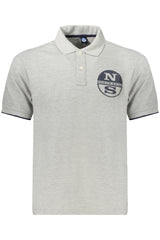 NORTH SAILS MEN'S SHORT SLEEVE POLO GREY