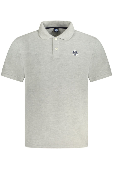 NORTH SAILS MEN'S SHORT SLEEVE POLO GREY