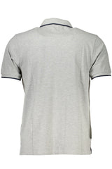 NORTH SAILS MEN'S GRAY SHORT SLEEVED POLO SHIRT