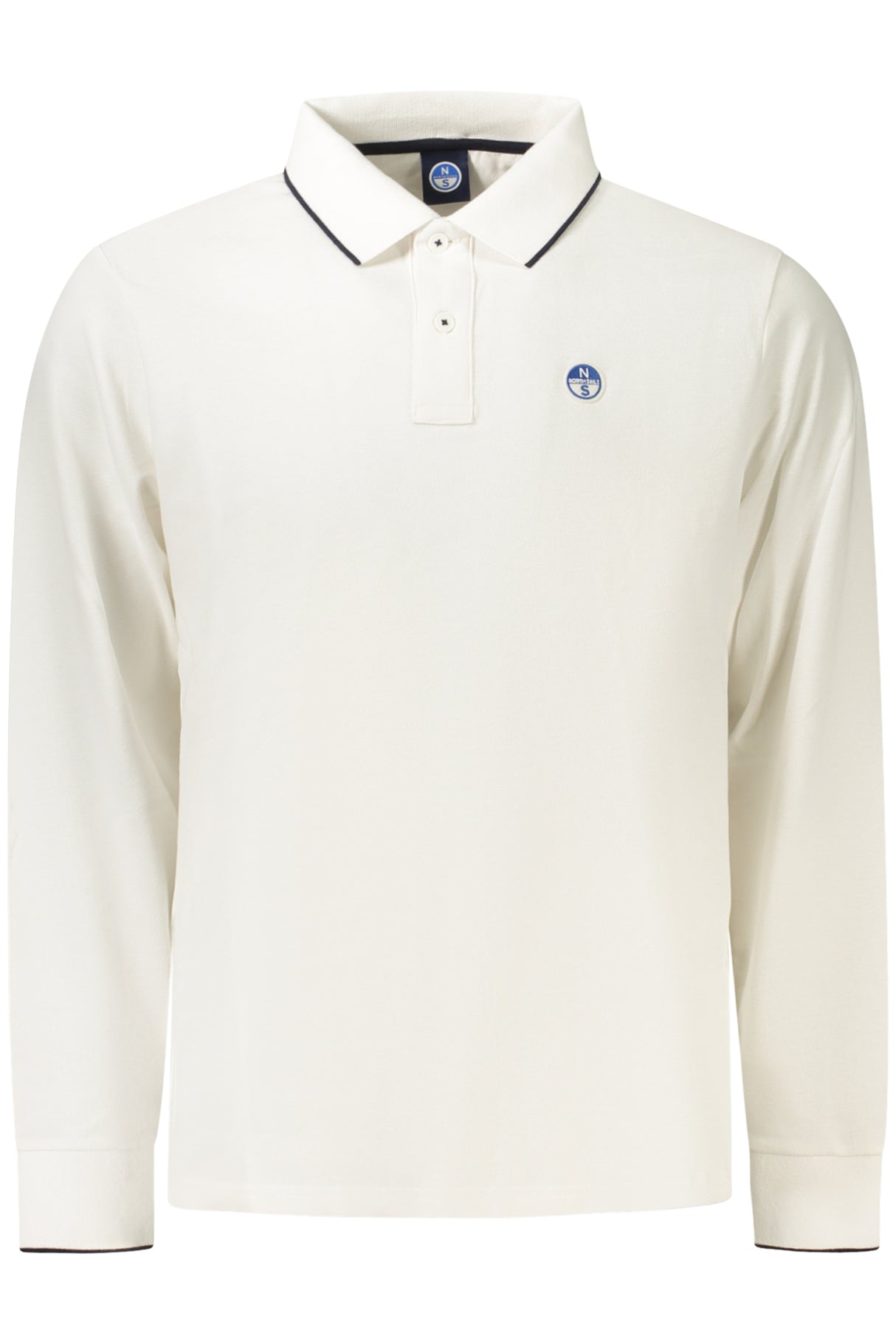 NORTH SAILS MEN'S LONG-SLEEVED POLO SHIRT WHITE
