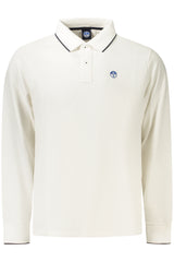 NORTH SAILS MEN'S LONG-SLEEVED POLO SHIRT WHITE
