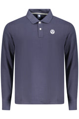 NORTH SAILS MEN'S LONG-SLEEVED POLO SHIRT, BLUE