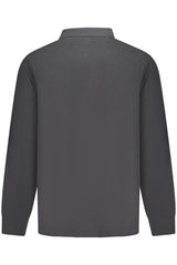 NORTH SAILS MEN'S LONG-SLEEVED POLO SHIRT, BLACK