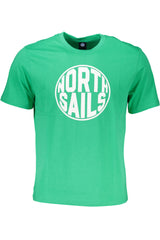 NORTH SAILS GREEN MEN'S SHORT SLEEVED T-SHIRT