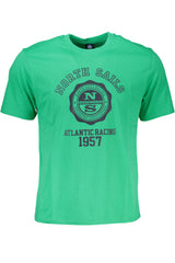 NORTH SAILS GREEN MEN'S SHORT SLEEVED T-SHIRT