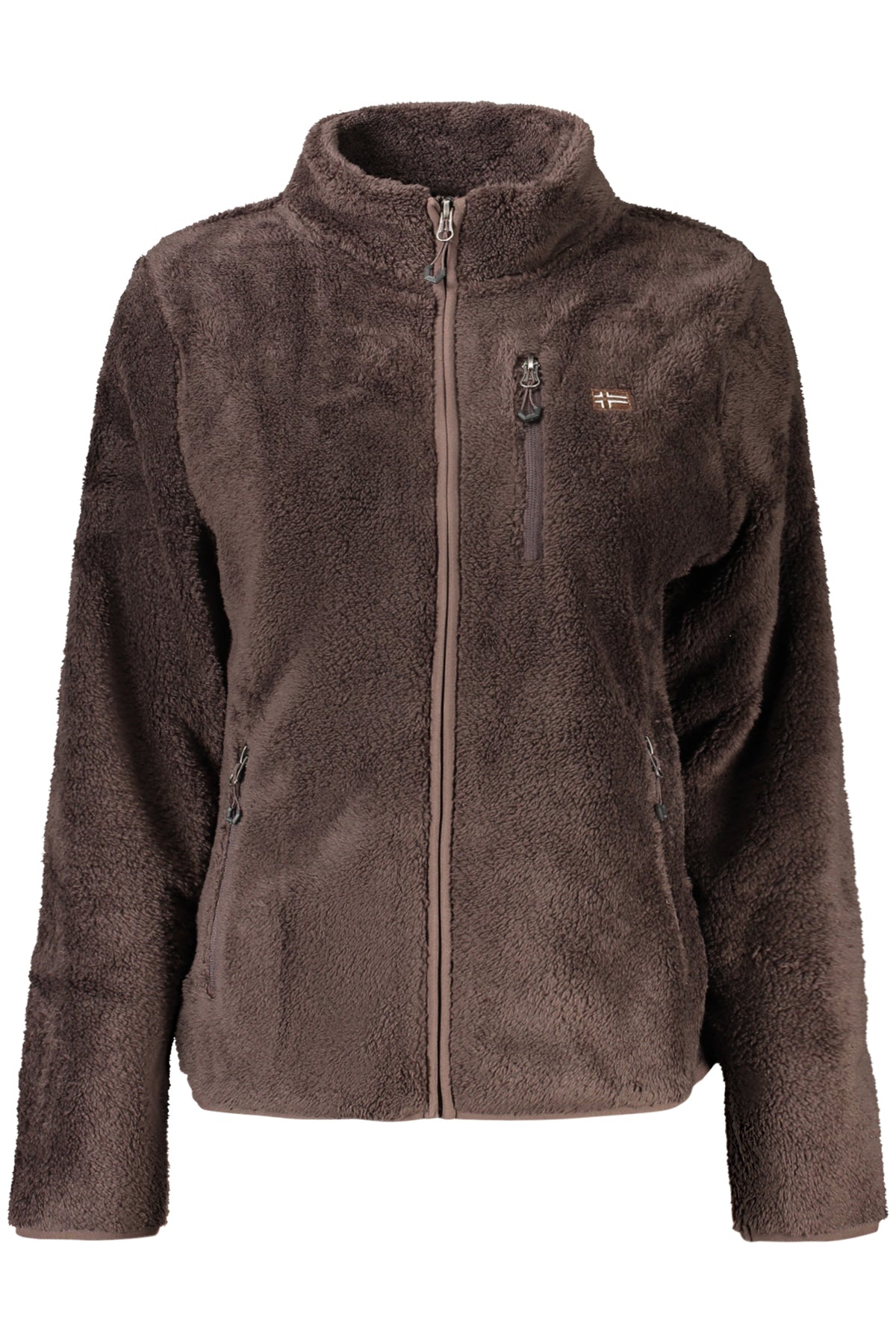 NORWAY 1963 WOMEN'S BROWN ZIP-UP SWEATSHIRT