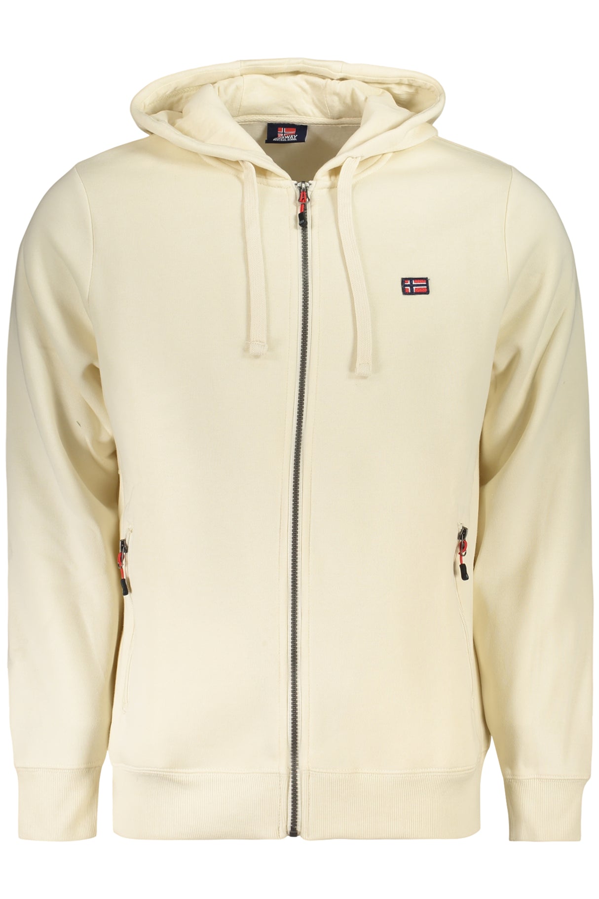 NORWAY 1963 MEN'S WHITE ZIP-UP SWEATSHIRT