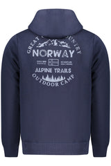NORWAY 1963 MEN'S BLUE ZIP-UP SWEATSHIRT