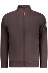 NORWAY 1963 MEN'S BROWN ZIP-UP SWEATSHIRT