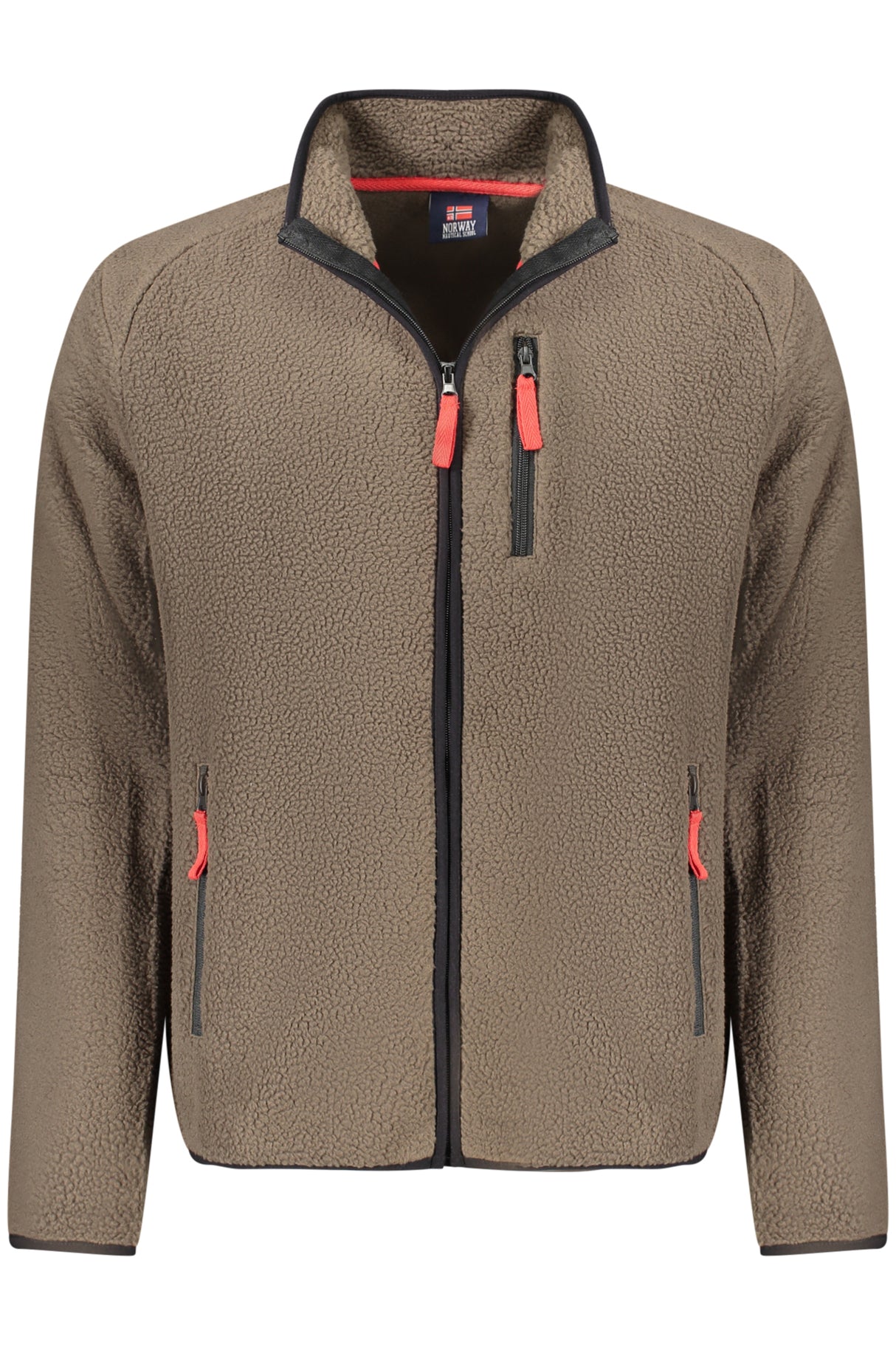 NORWAY 1963 MEN'S BROWN ZIP-UP SWEATSHIRT