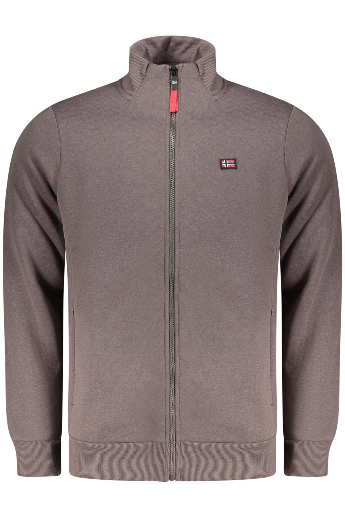 NORWAY 1963 MEN'S BROWN ZIP-UP SWEATSHIRT