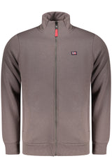 NORWAY 1963 MEN'S BROWN ZIP-UP SWEATSHIRT