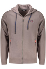 NORWAY 1963 MEN'S BROWN ZIP-UP SWEATSHIRT