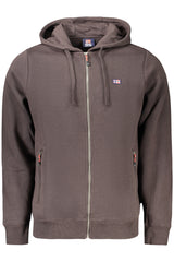 NORWAY 1963 MEN'S BROWN ZIP-UP SWEATSHIRT