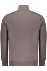 NORWAY 1963 MEN'S BROWN ZIP-UP SWEATSHIRT
