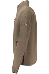 NORWAY 1963 MEN'S BROWN ZIP-UP SWEATSHIRT