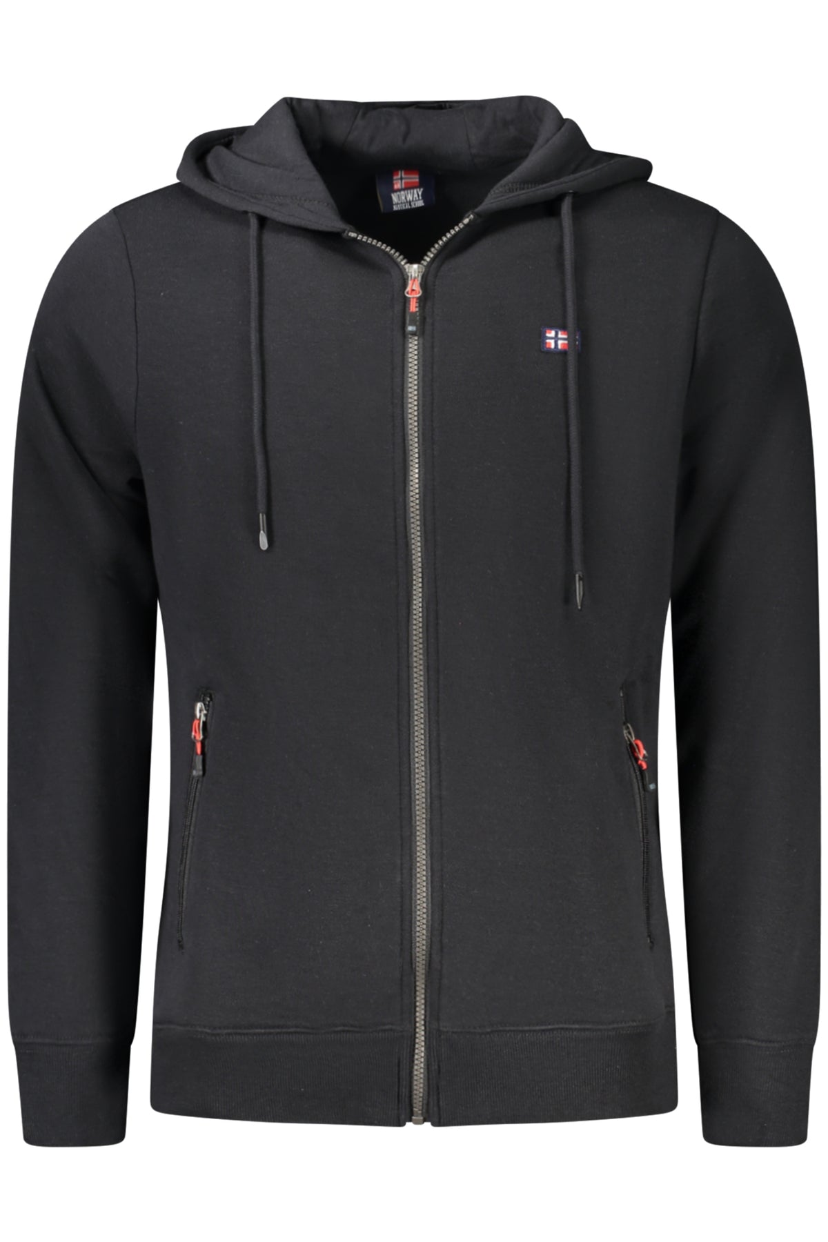 NORWAY 1963 MEN'S BLACK ZIP-UP SWEATSHIRT