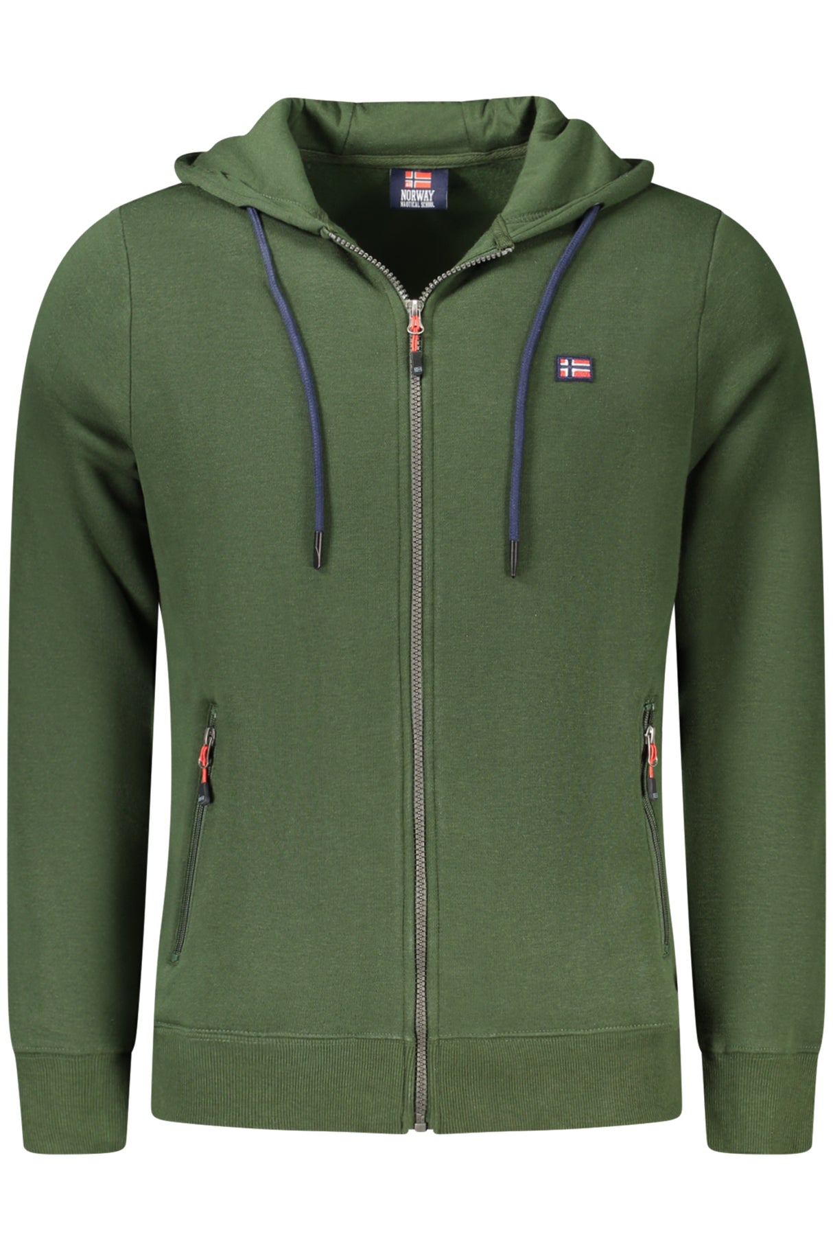 NORWAY 1963 MEN'S GREEN ZIP-UP SWEATSHIRT