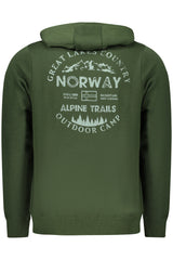 NORWAY 1963 MEN'S GREEN ZIP-UP SWEATSHIRT