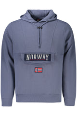 NORWAY 1963 MEN'S BLUE ZIP-UP SWEATSHIRT