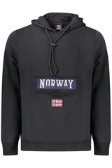NORWAY 1963 MEN'S BLACK ZIP-UP SWEATSHIRT
