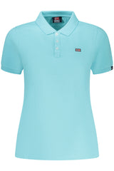 NORWAY 1963 WOMEN'S SHORT-SLEEVED POLO SHIRT, BLUE
