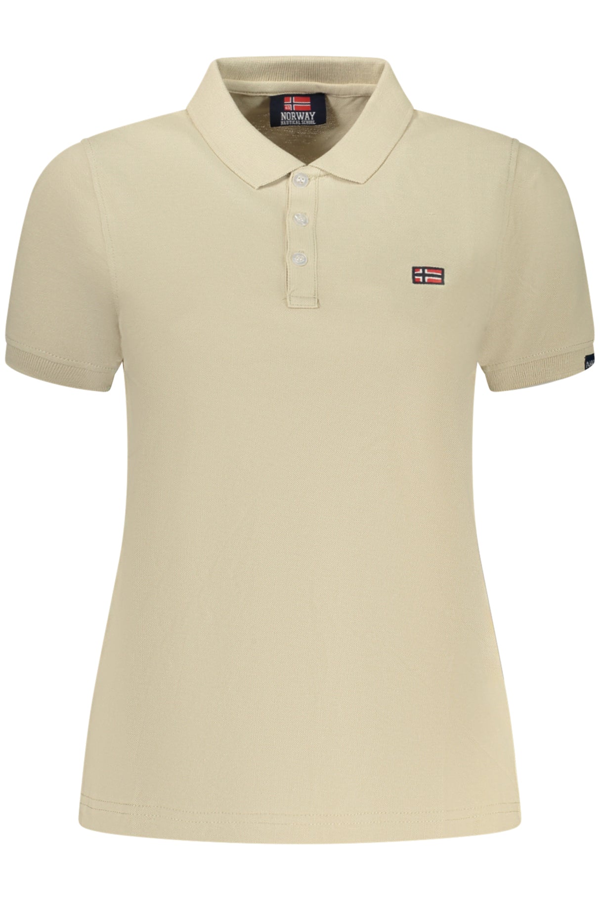 NORWAY 1963 WOMEN'S SHORT-SLEEVE POLO SHIRT, BEIGE