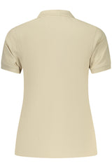NORWAY 1963 WOMEN'S SHORT-SLEEVE POLO SHIRT, BEIGE