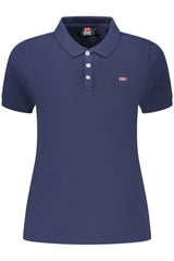 NORWAY 1963 WOMEN'S SHORT-SLEEVED POLO SHIRT, BLUE