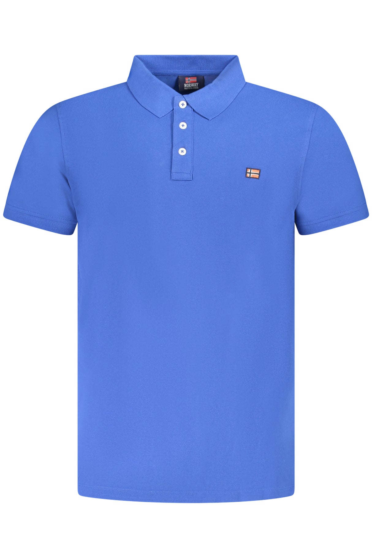 NORWAY 1963 MEN'S BLUE SHORT SLEEVE POLO SHIRT