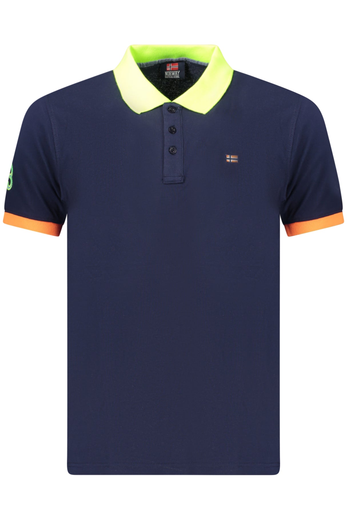 NORWAY 1963 MEN'S SHORT-SLEEVED POLO SHIRT, BLUE