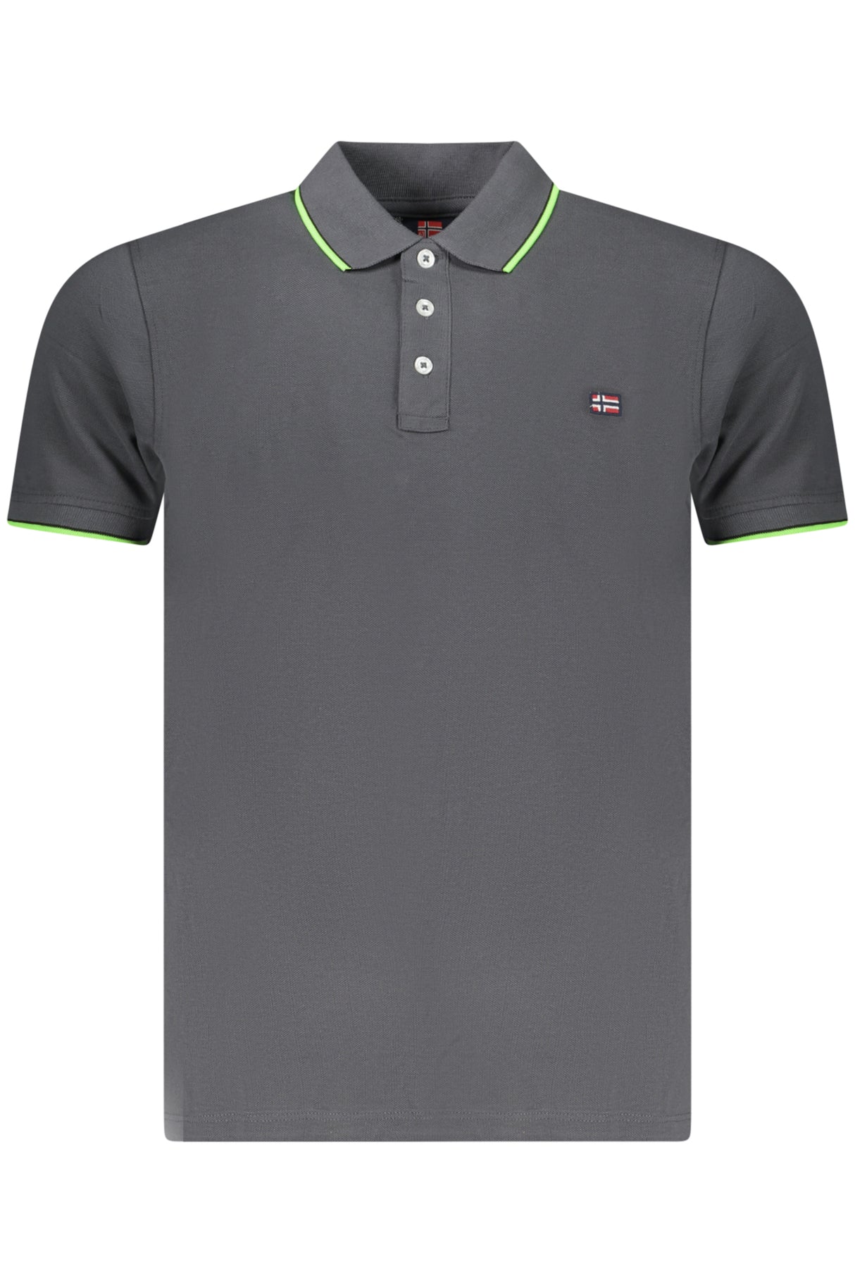 NORWAY 1963 MEN'S SHORT-SLEEVE POLO SHIRT, GREY