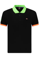 NORWAY 1963 MEN'S SHORT-SLEEVED POLO SHIRT, BLACK