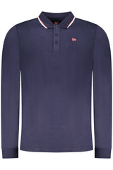 NORWAY 1963 MEN'S LONG-SLEEVED POLO SHIRT, BLUE
