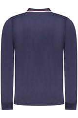 NORWAY 1963 MEN'S LONG-SLEEVED POLO SHIRT, BLUE