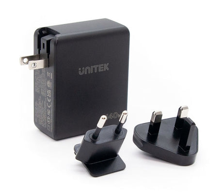 Unitek P1115A 140W GaN Charger 2xUSB-C 1xUSB-A Max 140W Charging Power