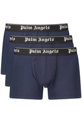 PALM ANGELS MEN'S BLUE BOXER