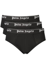 PALM ANGELS MEN'S BLACK BRIEFS