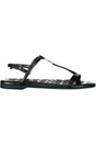PATRIZIA PEPE BLACK WOMEN'S SANDAL FOOTWEAR