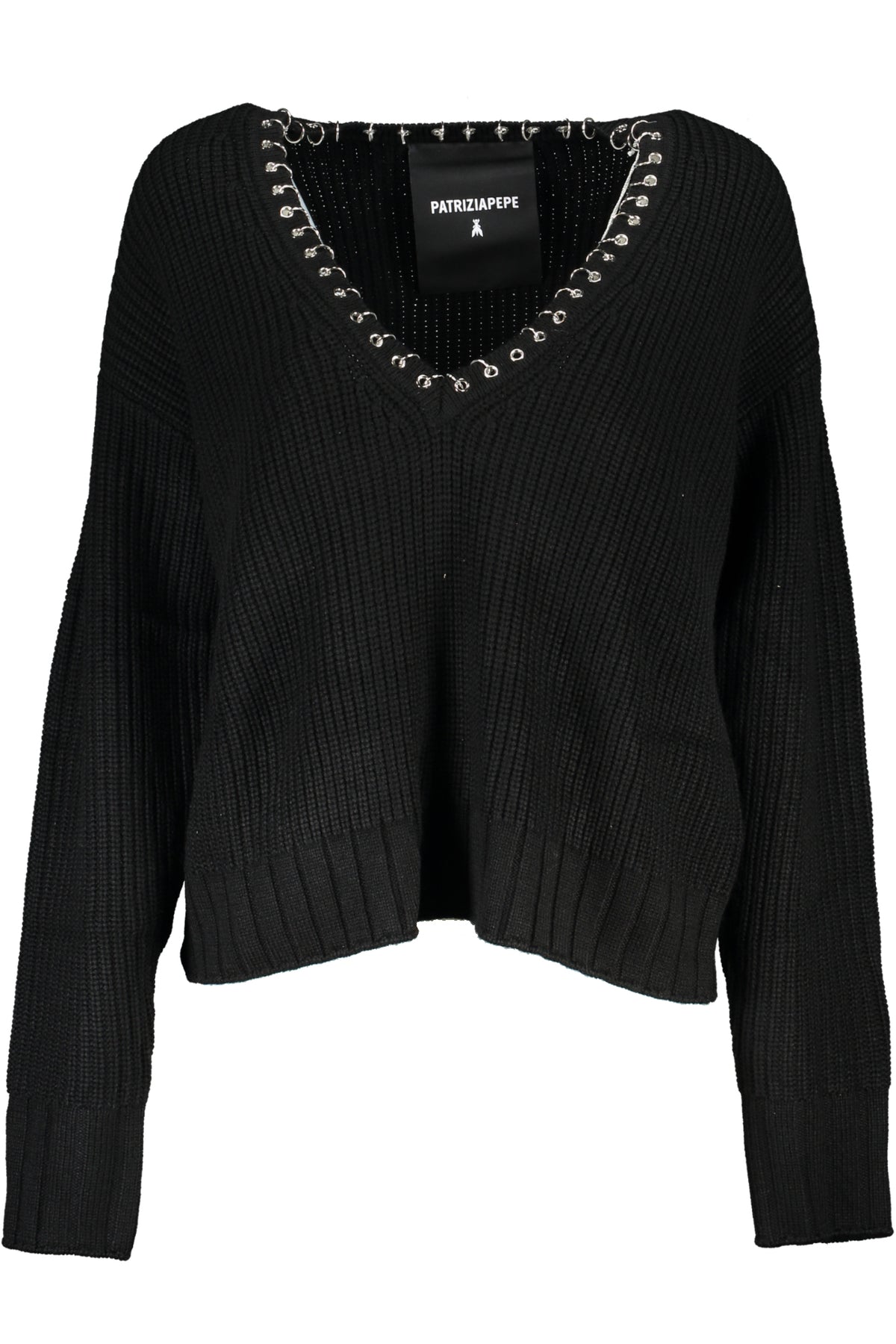 PATRIZIA PEPE WOMEN'S BLACK SWEATER