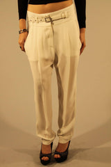 PATRIZIA PEPE WHITE WOMAN TROUSERS