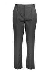 PATRIZIA PEPE BLACK WOMEN'S TROUSERS