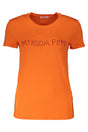 PATRIZIA PEPE WOMEN'S SHORT SLEEVE T-SHIRT ORANGE